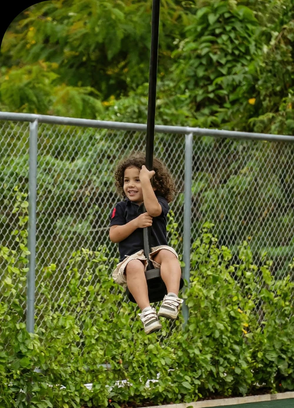 Kids enjoying playground